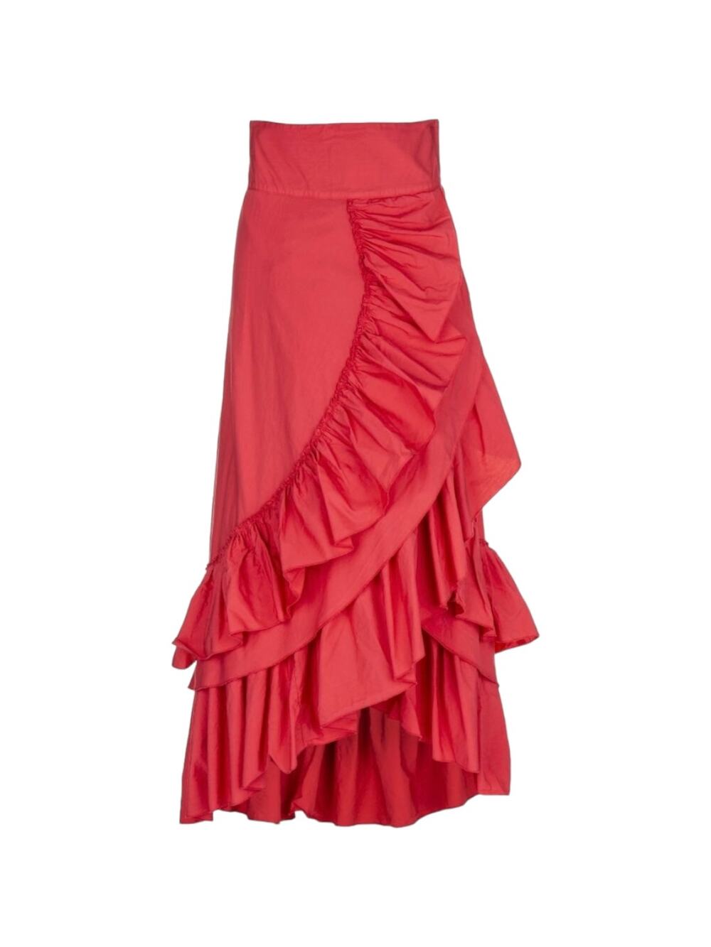 EUC AMAZING Meam Layered Flamingo Skirt Cherry Melon Color Size 6